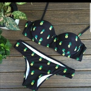 Pineapple print bikini